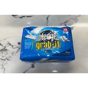 Pledge Grab It Refills 20 Dry Disposable Cloths New Sealed Package